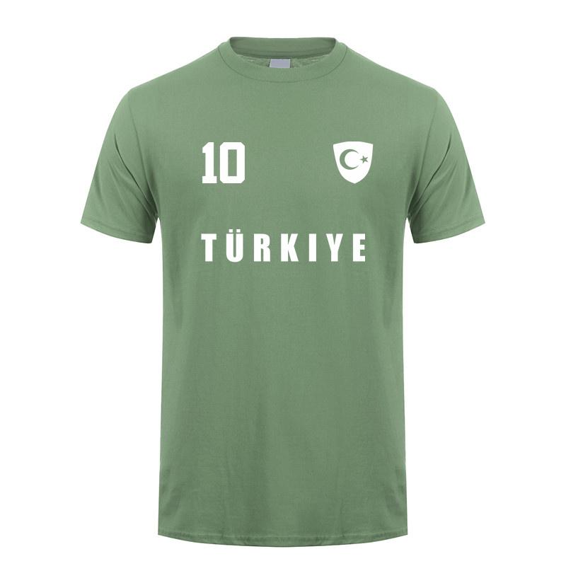 Turkey Footballer T Shirt Summer Cool Unisex Cotton Short Sleeve Turkey Tshirts Gift Unisex Tee Tops OT018