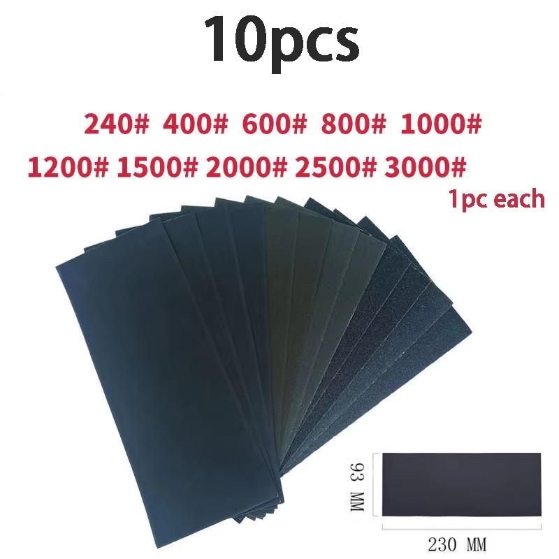 Schleifpapier Set Nass/Trocken Schleifpapier Polieren 60-20000 Körnung Schleifpapier Schleifwerkzeuge Auto Metall Kunststoff Polieren