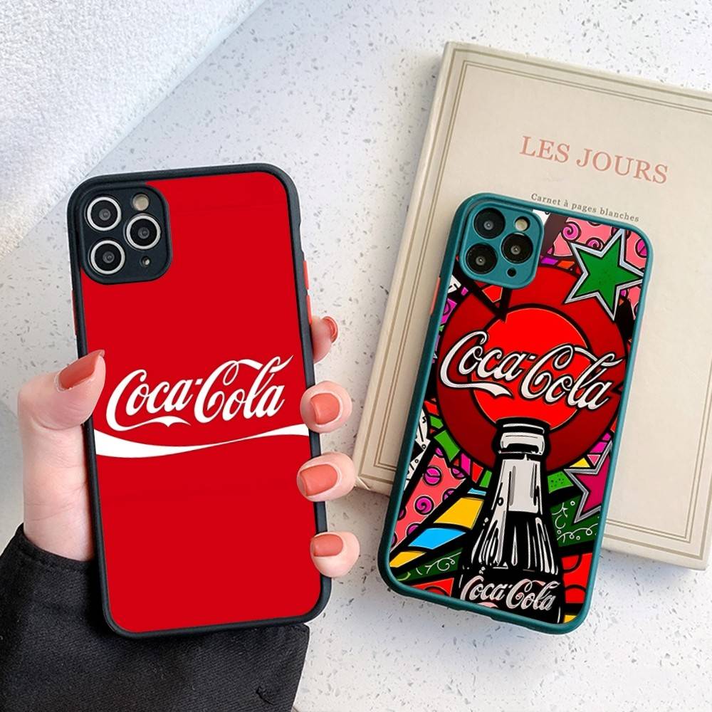 Coca-cola Vintage Matte Translucent Phone Case For Iphone 16 ProMax 15 14 13 12 11 X XS PRO Plus