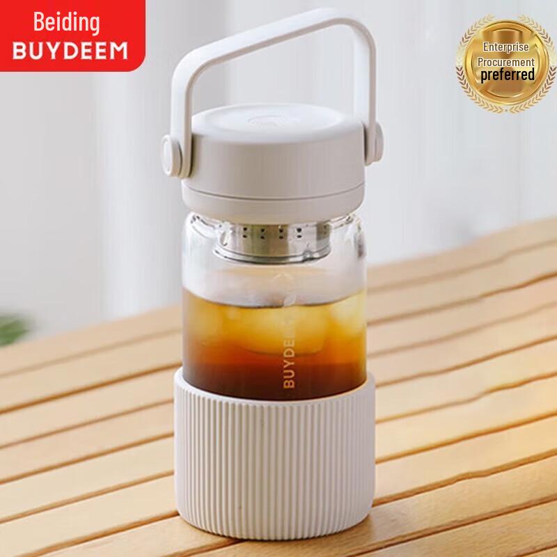 Buydeem Portable Glass Tea Infuser Water Bottle