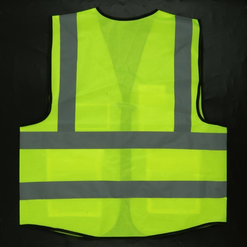 High Visibility Reflective Vest Yellow Reflective Vest Lightweight Breathable Vest for Car Safety Stay Safe On the Road