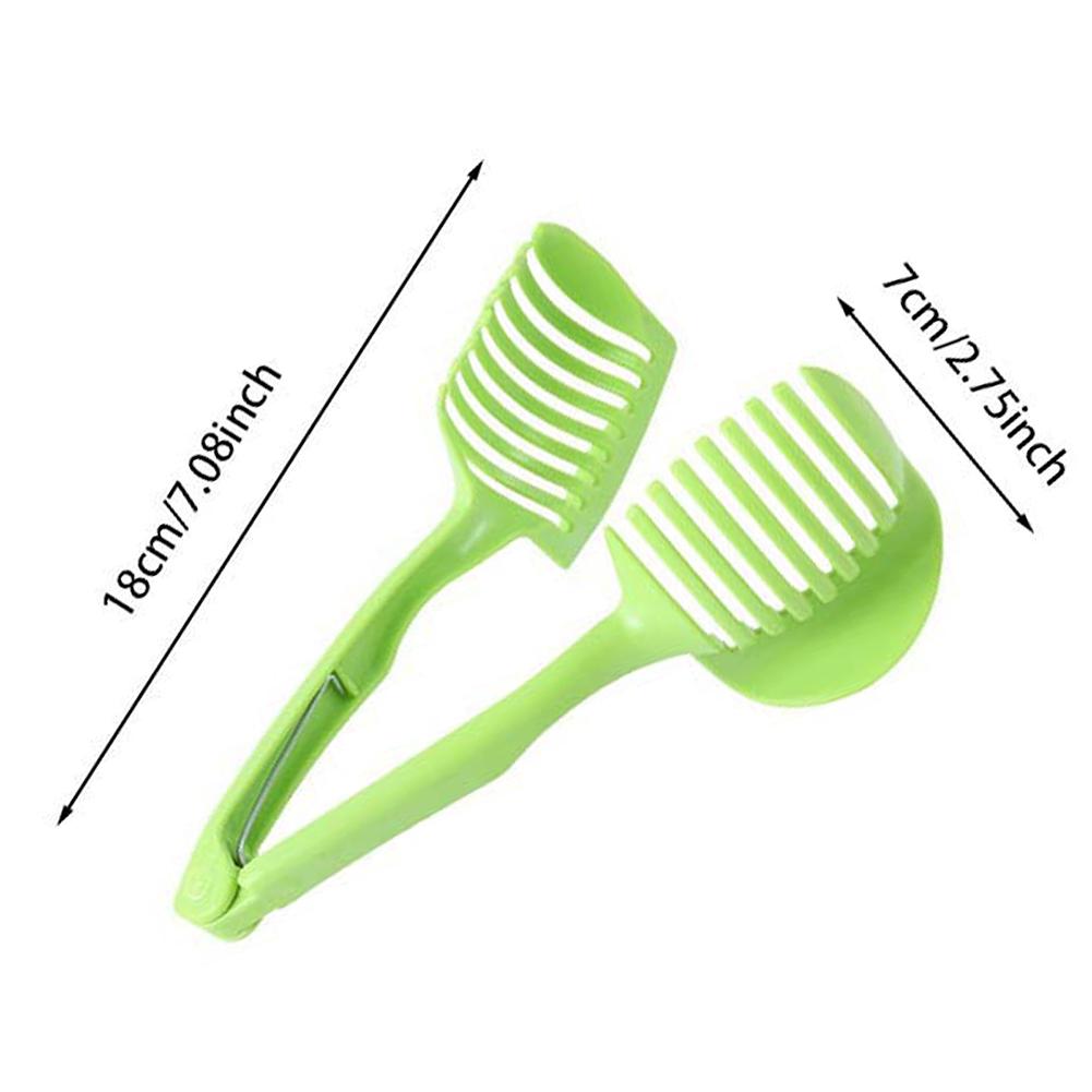 Fruit Onion Cutter Guide Tongs Lemon Slicers Holder Manual Round Fruit Cutter Slicers Household Kitchen Tool