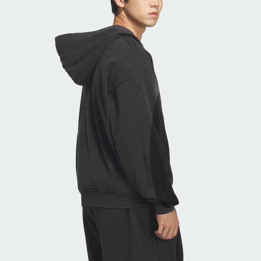 adidas Originele TG FZ Hoodie Gestreept Rits Los Lange Mouwen Jas Unisex hoodies KQ5524