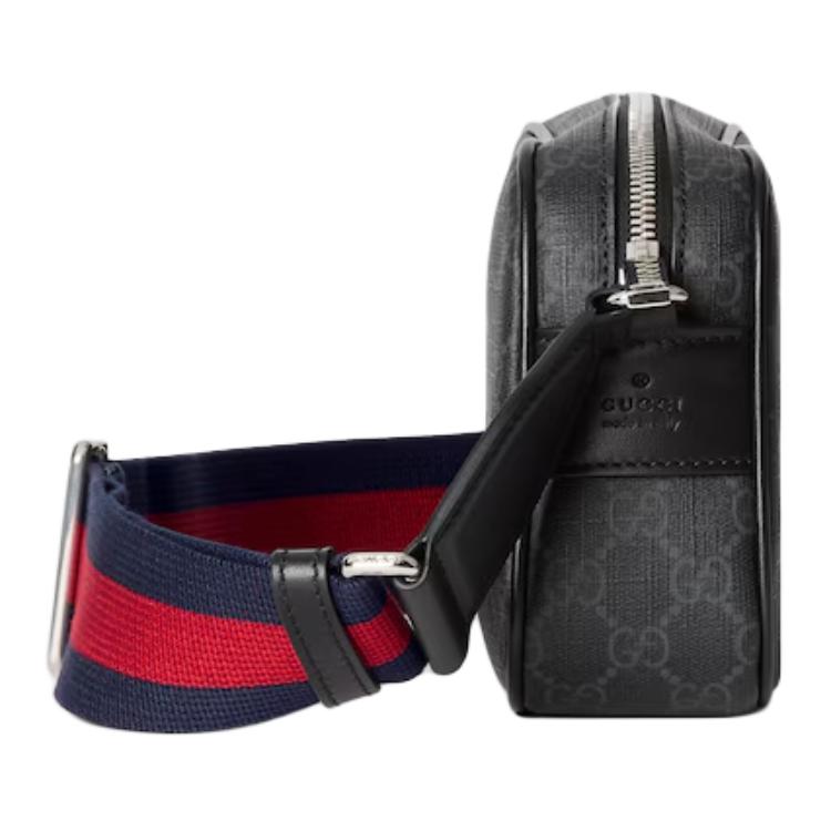 Gucci GG Print Verstellbarer Schultergurt Schulter Crossbody Tasche Herren Taschen Schwarz 792097-FADJA-1042