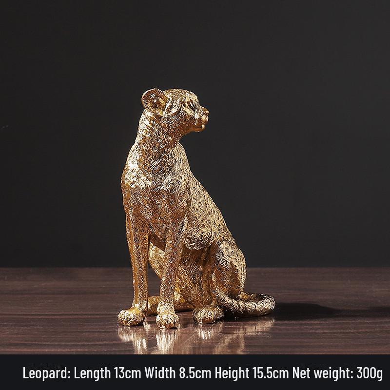 

Современный декор из смолы с леопардовым принтом для дома и офиса