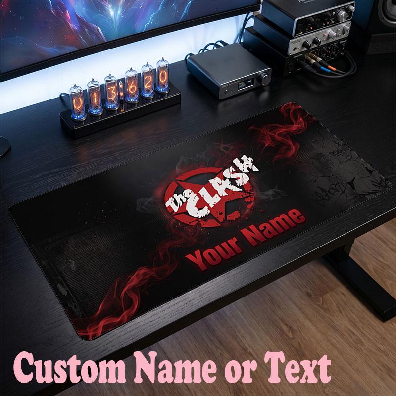 The Cure Customized Name Text Mouse Pad, Large Desk Mouse Mat Personalized Home Office Present