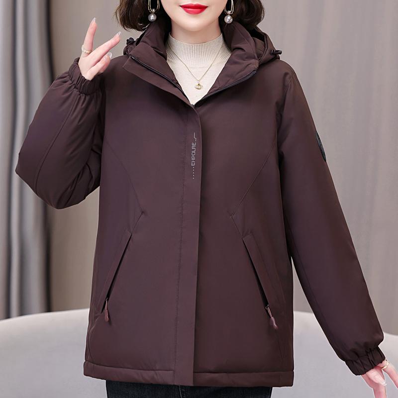Winter Woman Parkas Hooded Thick Warm Outerwears Loose Women's Coats