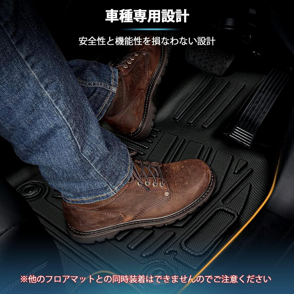 Toyota New Harrier 80 Series Floor Mats 3D Car Waterproof TPE Protective Interior Custom Interior Easy Set 80 Series Floor - Vehicle-Specific Mats,