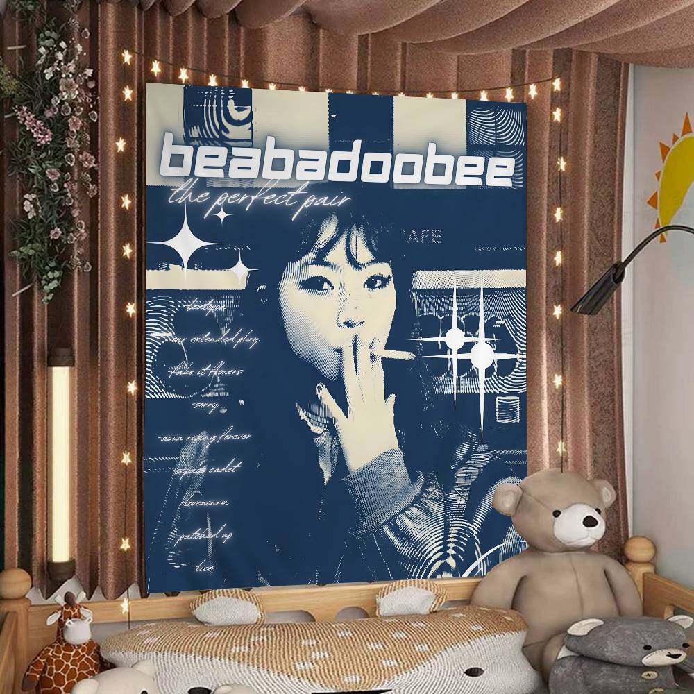 Singer Beabadoobee DIY Wall Tapestry Hanging Tarot Hippie Wall Rugs Dorm INS Home Decor