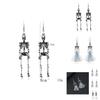Geometric Skull Ear Studs Alloy Punk Jewelry Dark Gothic Accessories For Couples