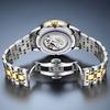 OLEVS Luxury Blue Fully Automatic Men's Watch Original Waterproof Date Stainless Steel Mechanical Watch Men's