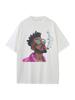 Cotton Baggy T Shirt Rapper Cartoon Graphic Tees Dropped Shoulder Vintage Unisex Tops Oversize T Shirts Breathable Print