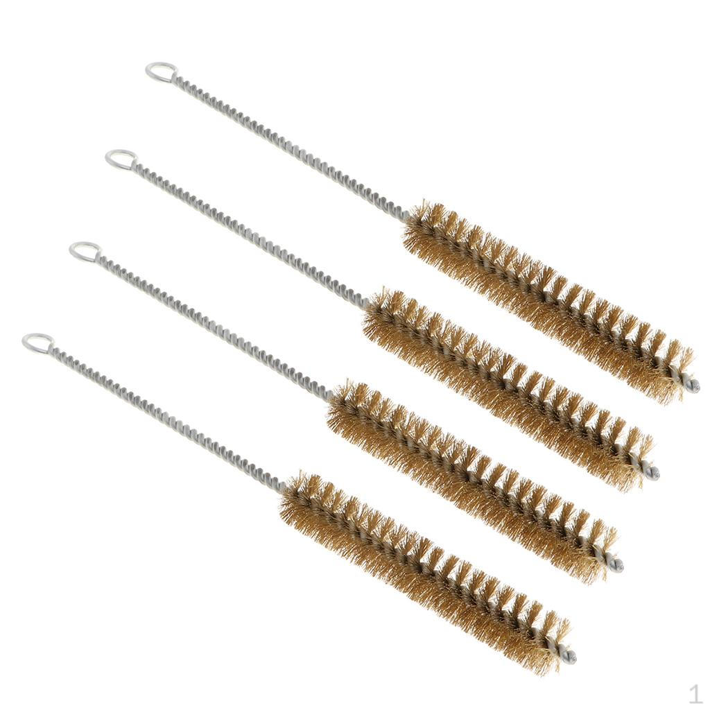 

4 шт. Практичные щетки для чистки отверстий, щетка с ручкой из витой проволоки для соломинок