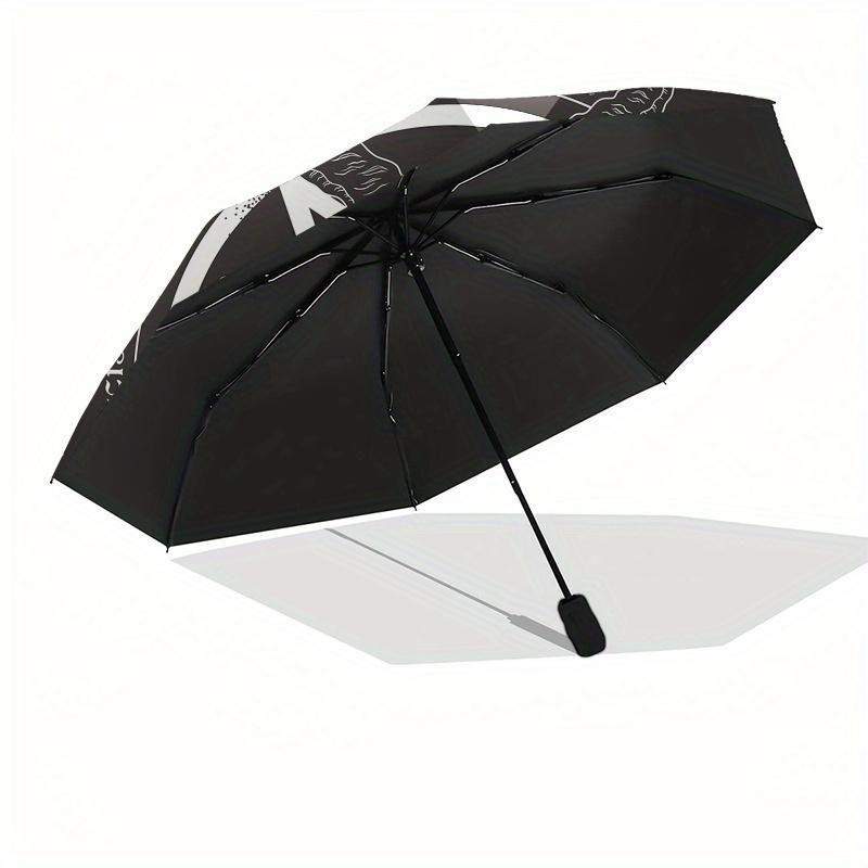 "Satanic Goat Head Umbrella, Cute Umbrella with Cute Design, Portable 3-Fold Compact Umbrella for Men & Women, Valentine's Day Mother's Day Gift S446