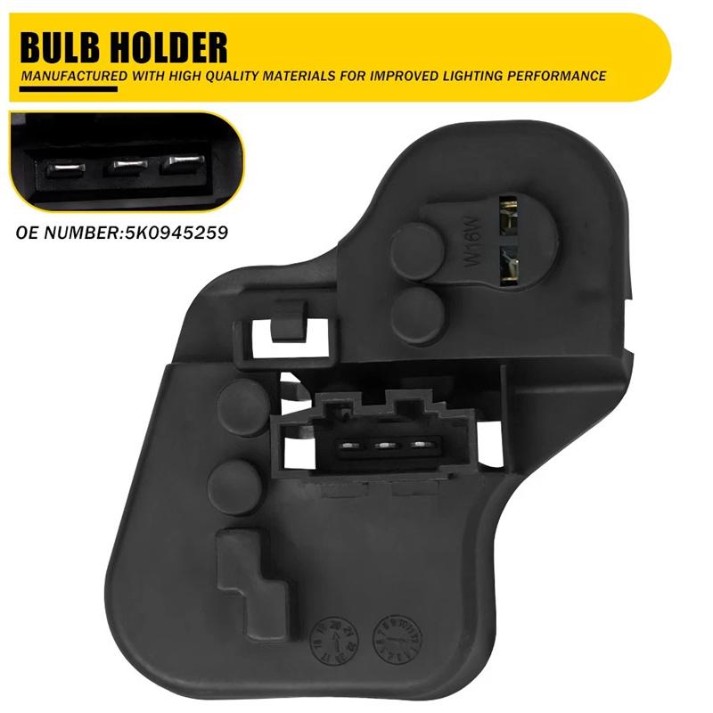 Für VW Golf 6 Mk6 2009-2013 5K0945259 Hintere Linke Seite Innen-Rücklicht-Glühbirnenhalter Rücklicht-Glühbirnenhalter