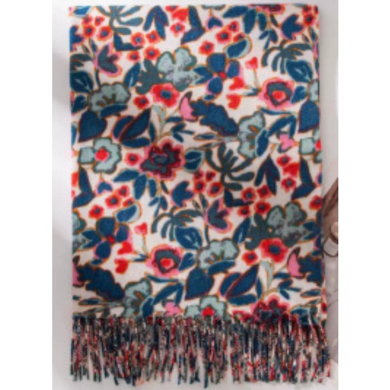 New Leopard Print Women's Scarf High End Soft and Warm  Imitation Cashmere Printed Tassel Scarf Dual Use Shawl