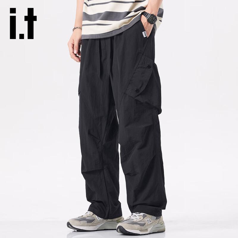 Izzue Herren Sommer Dünne Gerade Geschnittene Freizeithose