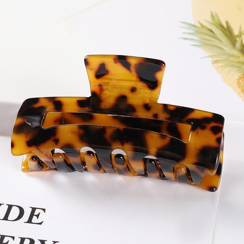 Korean-Style Temperament Square Acetate Hair Clip for Women - Large Ponytail Accessory