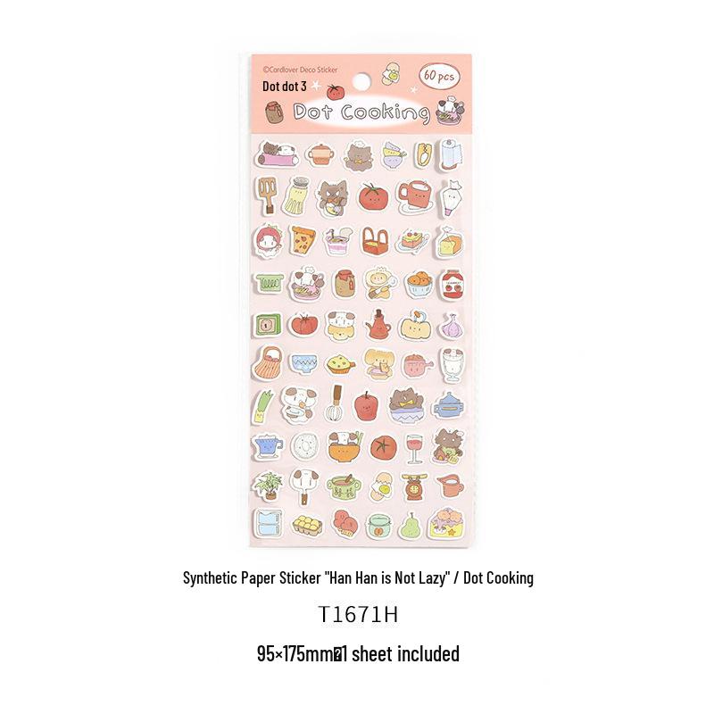 

Hanhan Not Lazy Series: Cute Korean Animal Mini Nose Stickers (Synthetic Paper)