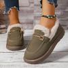 Foreign Trade Large Size Casual Snow Boots Women's Winter New Low-top Short Tube One-pedal Loafer Cotton Shoes with Velvet