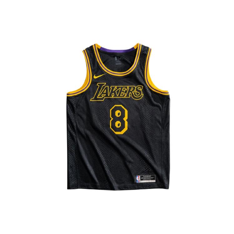 

New Nike Los Angeles Lakers Kobe Bryant Black Mamba City Edition Swingman Jersey DJ0471-010 M