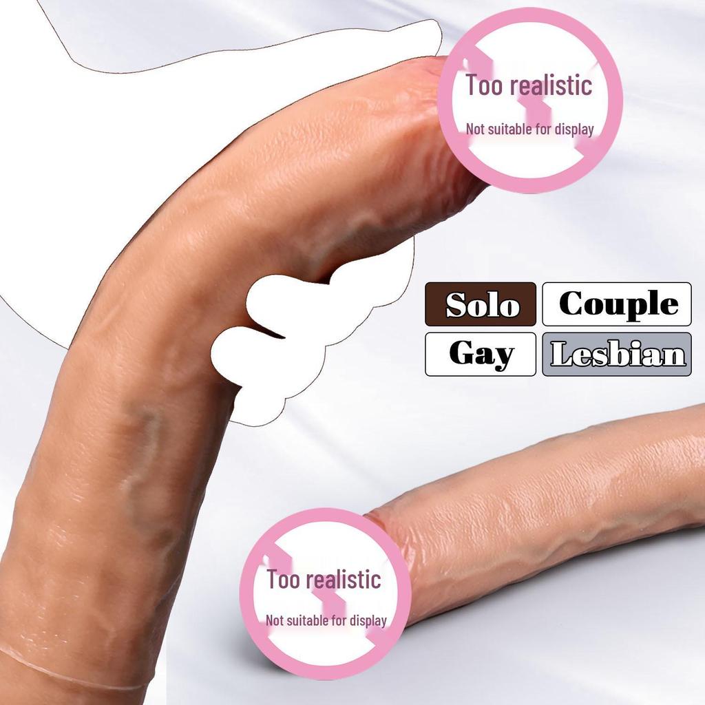 Double-Headed Silicone Lala Masturbator for Women – Soft Flesh Adult Toy