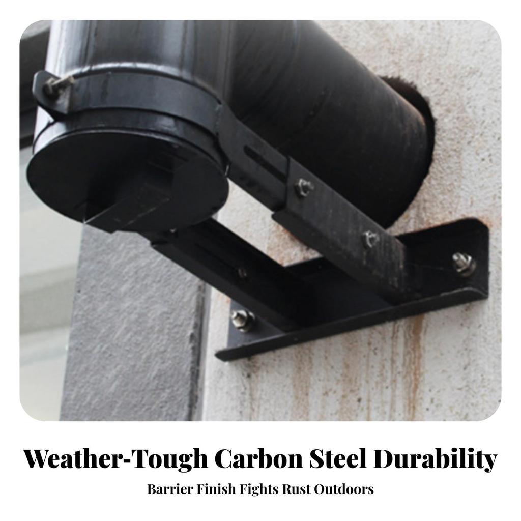 Chimney Pipe Bracket with Adjustable Arms Heat-Resistant for Homeowners