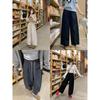 Women's Slimming Wide-Leg White Nine-Point Pants - Quick-Dry, Versatile, Casual