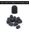 10Pcs 10*15/13*19 Purple Sanding Caps Nail Art Sanding Bands Block Caps Mandrel Gel Remover Foot Care Cuticle Drill Accessories