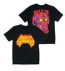 A Day To Remember T-Shirt Flaming Skull Graphic Tee Heavy Rock Concert Top S-5XL
