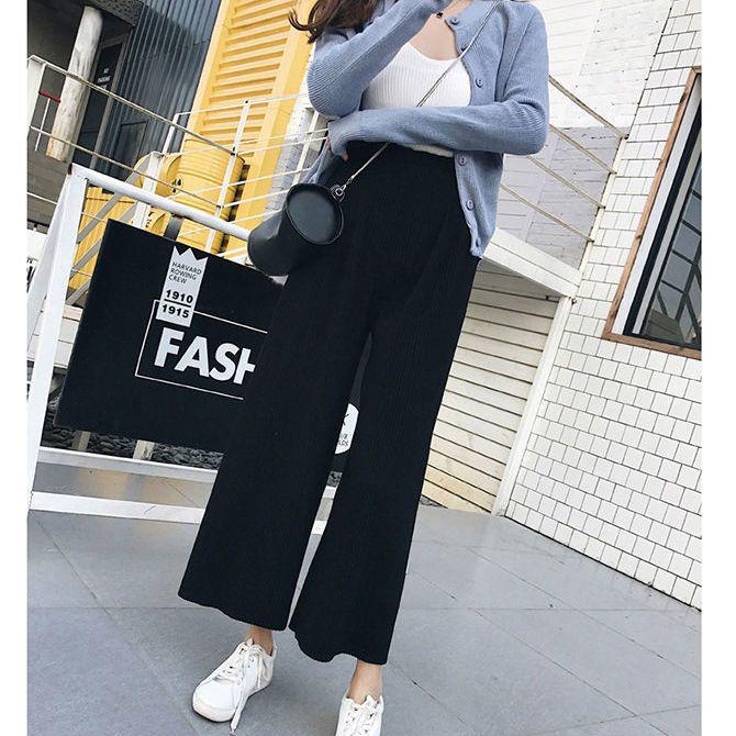 

Women s High-Waist Wide-Leg Plaid Pants - Summer Ice Silk, Slimming, Casual, Floor-Length M (Recommended 80-95 lbs)