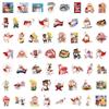 55Pcs Comics Captain Underpants Popularity Stickers Suitcase Water Cup Stationery Laptop Refrigerator Decoration Diy Decals