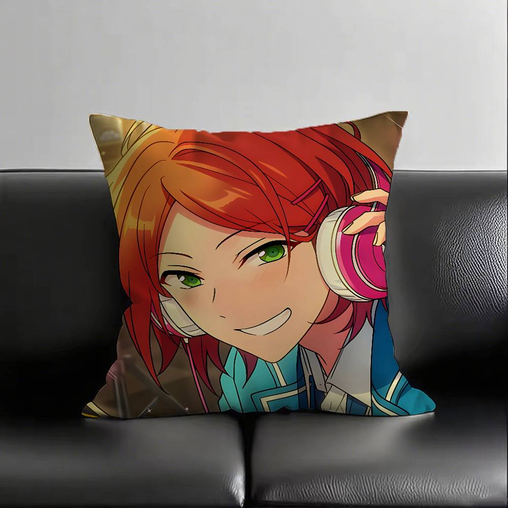 1pc Hinata Aoi Pillow Case Fashion Square Pillowcase Bedroom Sofa Room Ins Decoration Leisure
