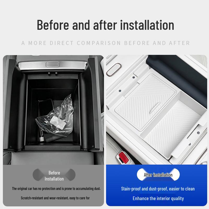 Silicone Armrest Box Storage for Li Auto L8/L9: Center Console Organizer & Car Interior Decor - Fits 26 Models