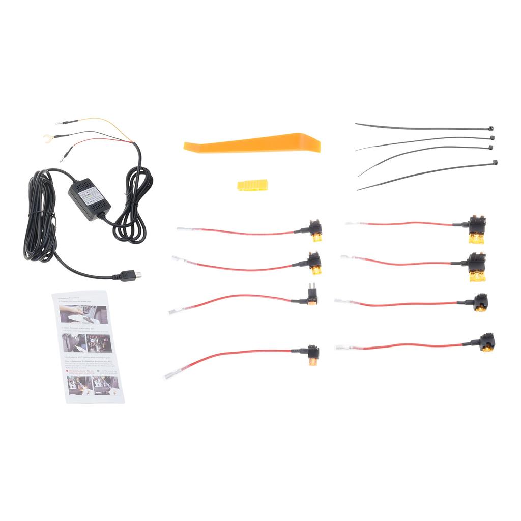 Comprehensive Dashcam Hardwire Kit USB C Power Port Support Parking Monitoring and Overloads/Overcurrent Protections