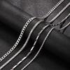 18K Gold-Plated Stainless Steel Cross Necklace for Men - Hip Hop Cuban Twist Chain Jewelry