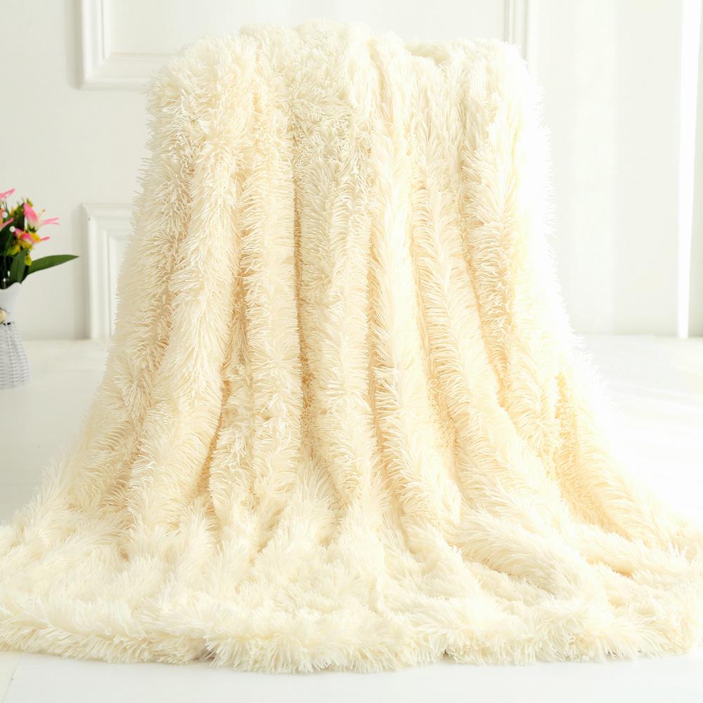 All Seasons Bedroom Warm Blanket Solid Color Blanket Studio Shooting Supplies Air Conditioner Blanket