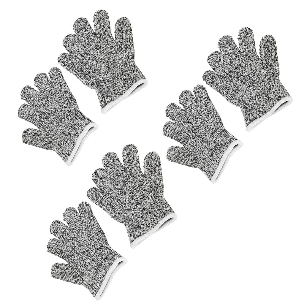 3 Pairs Cut Resistant Gloves Children Gardening Outdoor Activities Cut Proof Work Gloves