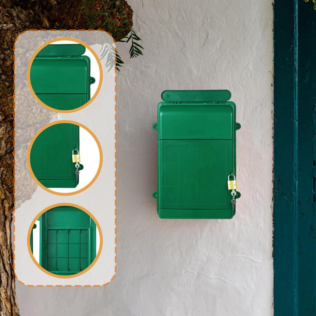Lightweight And Portable Wall-mounted , Ideal for Newspapers, Envelopes Outdoor Use.