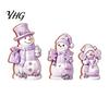 Christmas Gift for Kids 3PCS Snowman Wooden Ornaments, Decorative Cute Festive Figures, Rustic Holiday Ornaments High-definition Printing Crafts Table