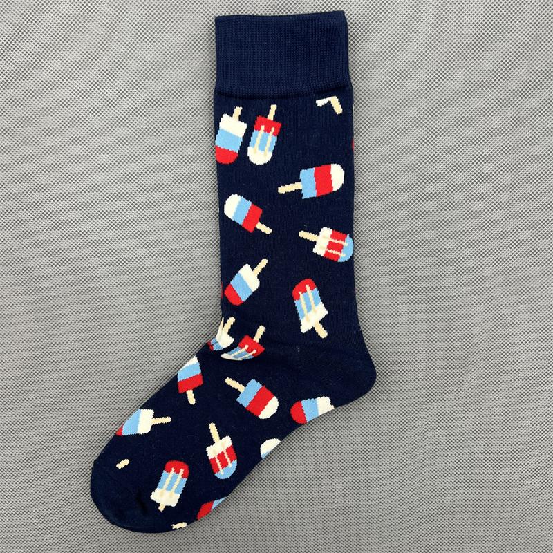 Happy Socks Women's Unisex Combed Cotton Sock Cherry Strawberry