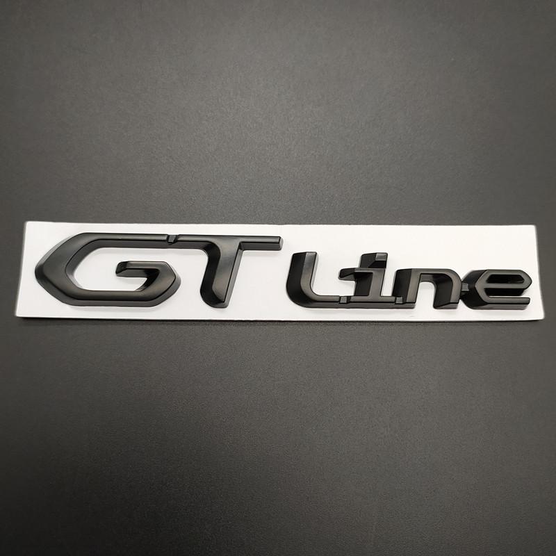 SQOB1 3d metal Car Sticker GT Line Emblem Sticker Rear Trunk Sticker For Proceed GT LINE Peugeot 206 207 208 308 408 508 5008 3008