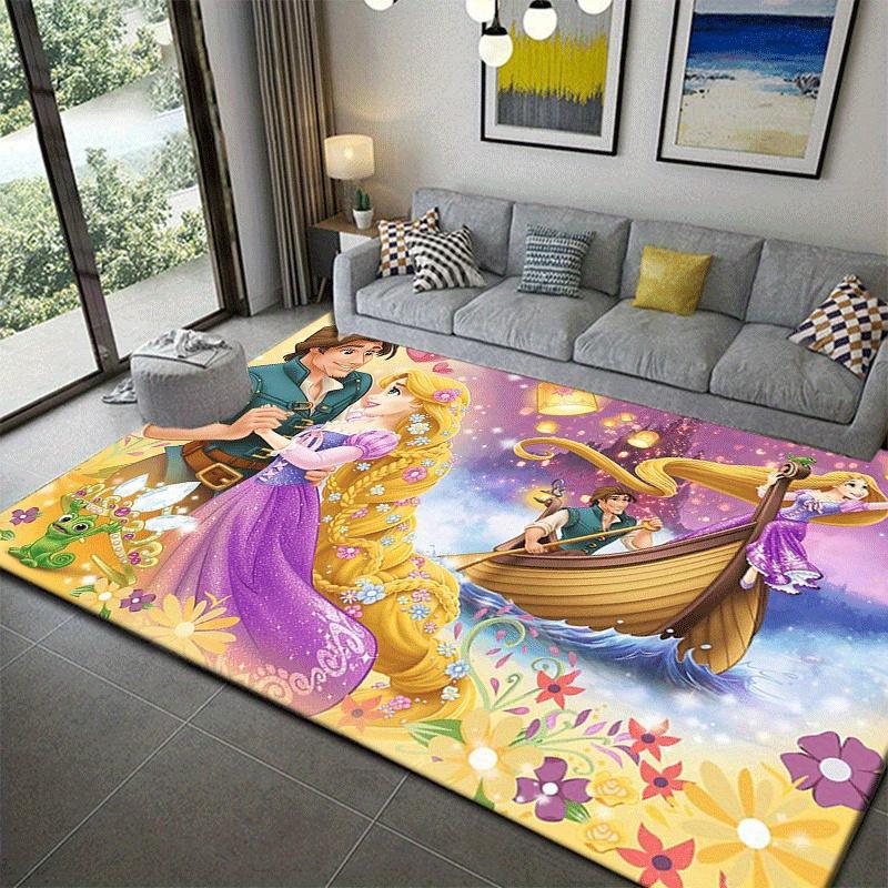 1pc Tangled Pattern Area Rug Soft Flannel Floor Mat for Living Room, Office, Bedroom and Carpet, Sofa Coffee Table Floor Mat