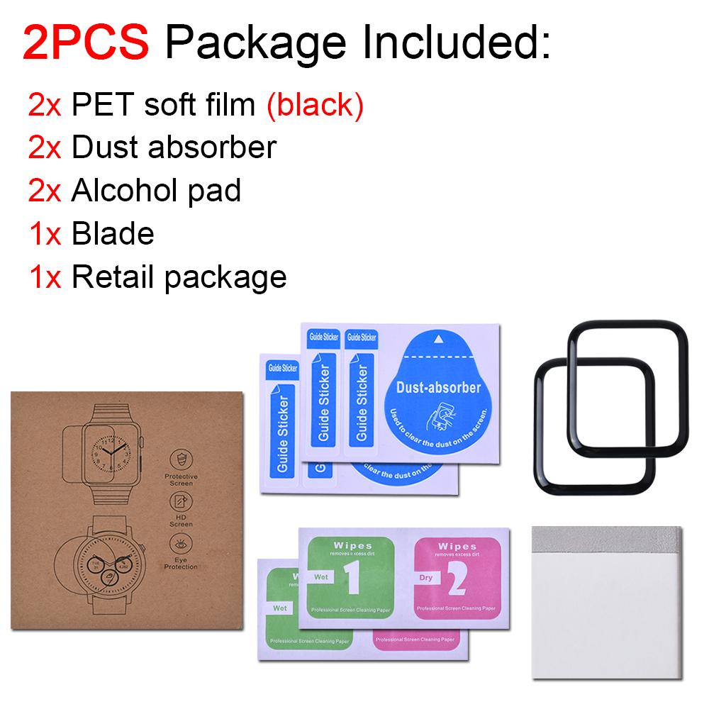 Screen Protector For Apple Watch series 9 8 7 6 5 4 3 SE 45mm 41mm 44mm 40mm 42mm 38mm iWatch accessories Soft Glass film Cover