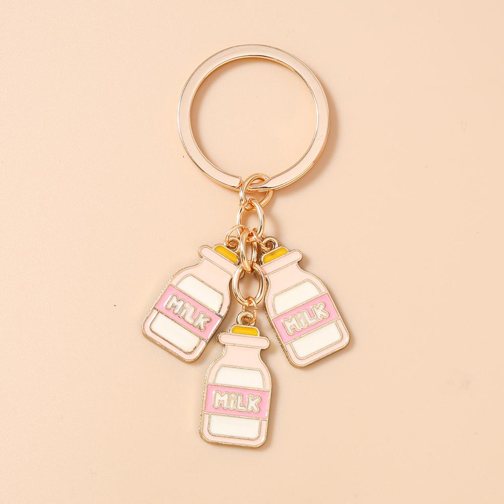 Fashion Ice Cream Keychain Simulation Food Key Ring Pendants for Women Girls Handbag Decor DIY Key Chain Jewelry Gifts