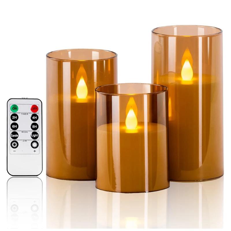 LED Flameless Electronic Candle Lights Flickering Simulated Tea Candles Battery Powered for Wedding Party Festival Home Table Decorations