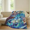 Adventure anime F Frieren Blanket For Sofa Office Bed Plane Travel Sleep Read Relax Camping Soft And Warm