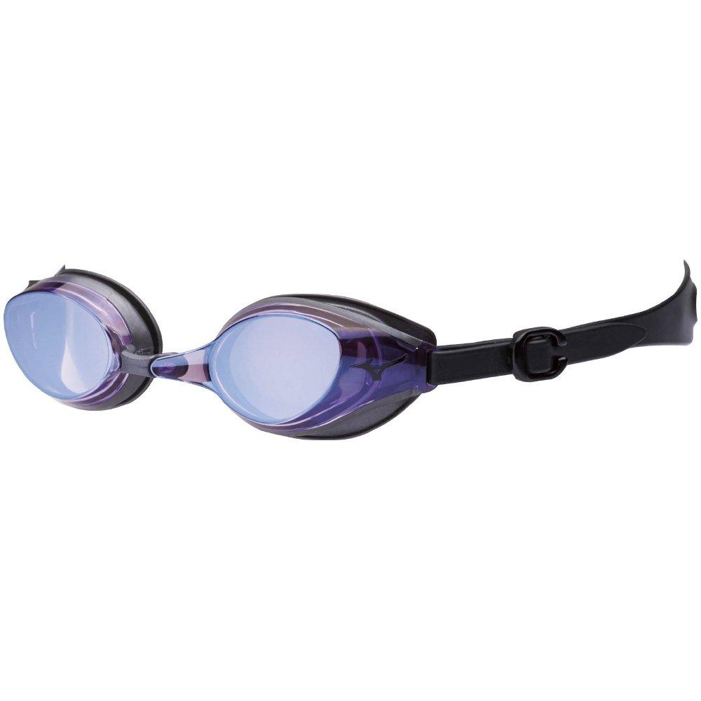 Mizuno Swimming Goggles for Fitness Purple with Ice Blue Mirror Swimwear, N3JE800168,