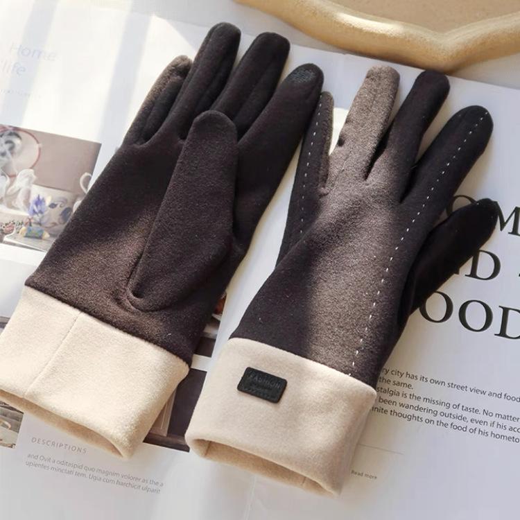 

New Grace Fashion Lady Gloves Women Winter Vintage Touch Screen Driving Keep Warm Windproof Glove Mittens Dropshiping G072 One Size