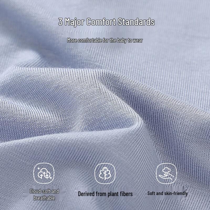 Hongdou Boys' Summer Seven-Sleeve Pajama Set